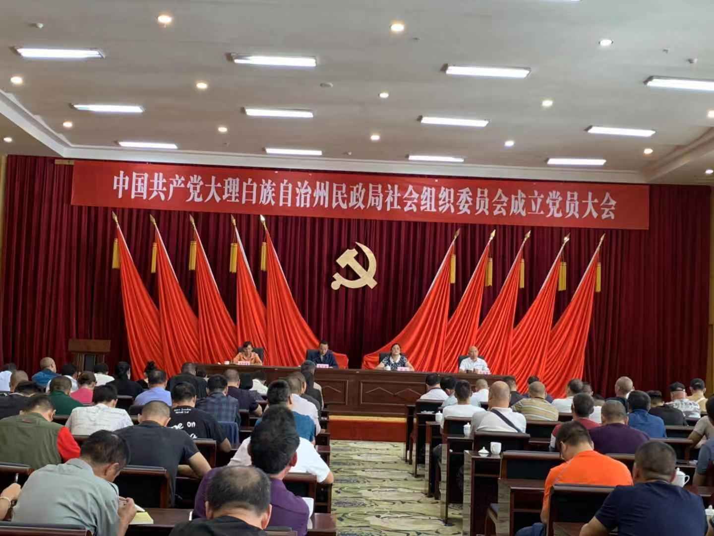 中共大理白族自治州民政局社会组织委员会成立