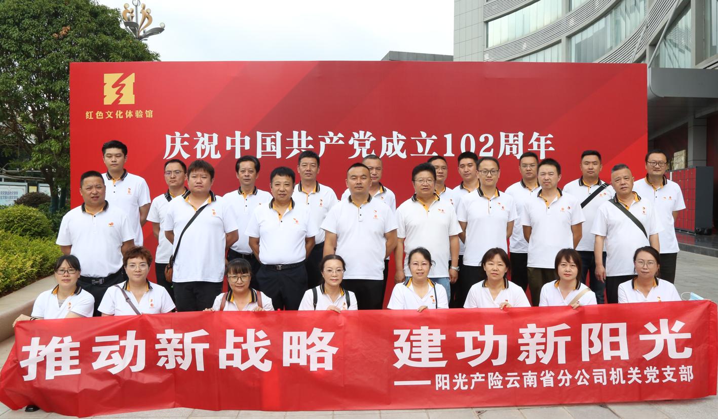 阳光财险云南省分公司党委及机关党支部组织开展“推动新战略 建功新阳光”主题实践暨主题党日活动
