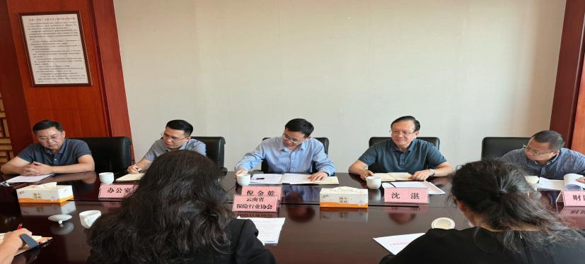 云南省保险行业协会会长李鸿一行到云南金融监管局汇报工作