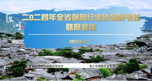 2024年全省保险行业协会秘书长联席会议在丽江顺利召开